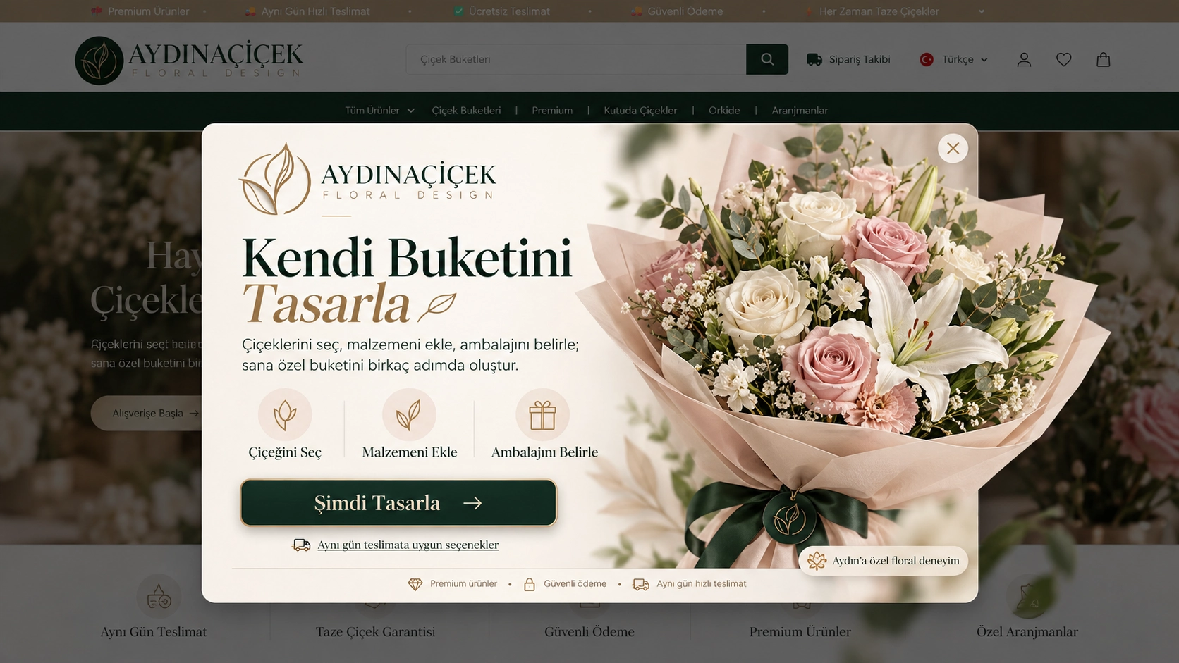 Kendi Buketini Tasarlamak İster misin?
